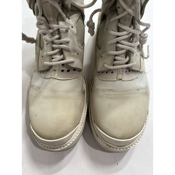 Hood by Air Avalanche Deconstructed Custom Boots in Cream - Picture 5 of 9